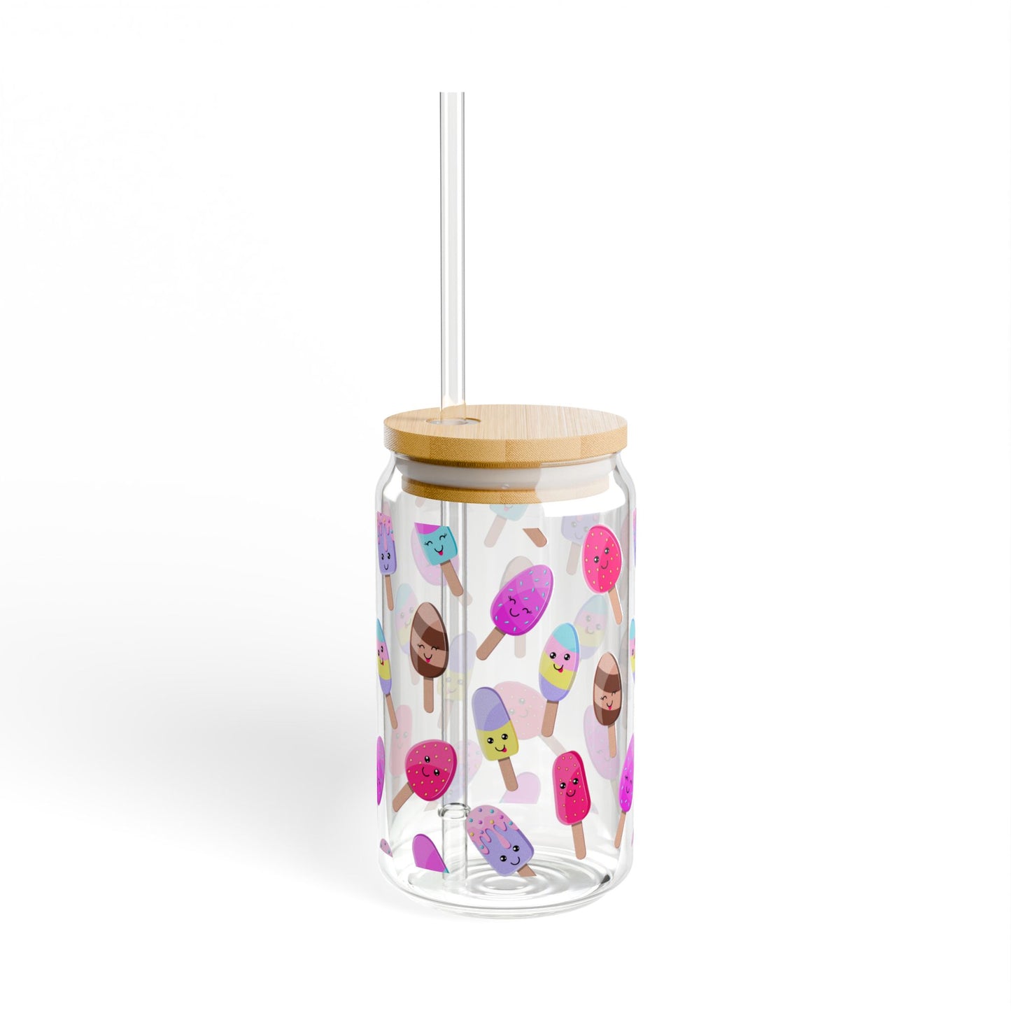 Scoop & Sip 16oz Ice Cream Sipper Glass Colorful | Reusable | Party-Ready | Perfect for Summer Fun