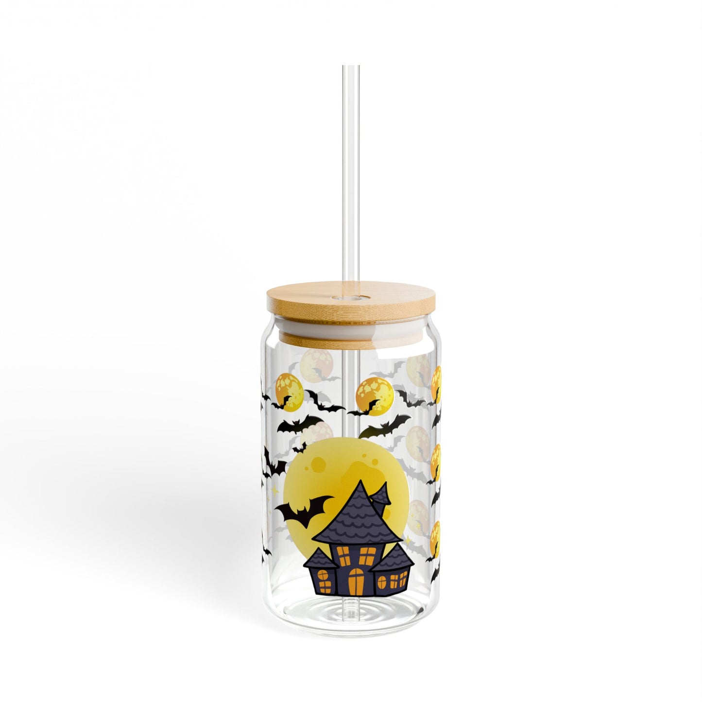 Spooky Sips 16oz Halloween Themed Sipper Glass Festive | Fun | Family-Friendly | Perfect for Fall Celebrations