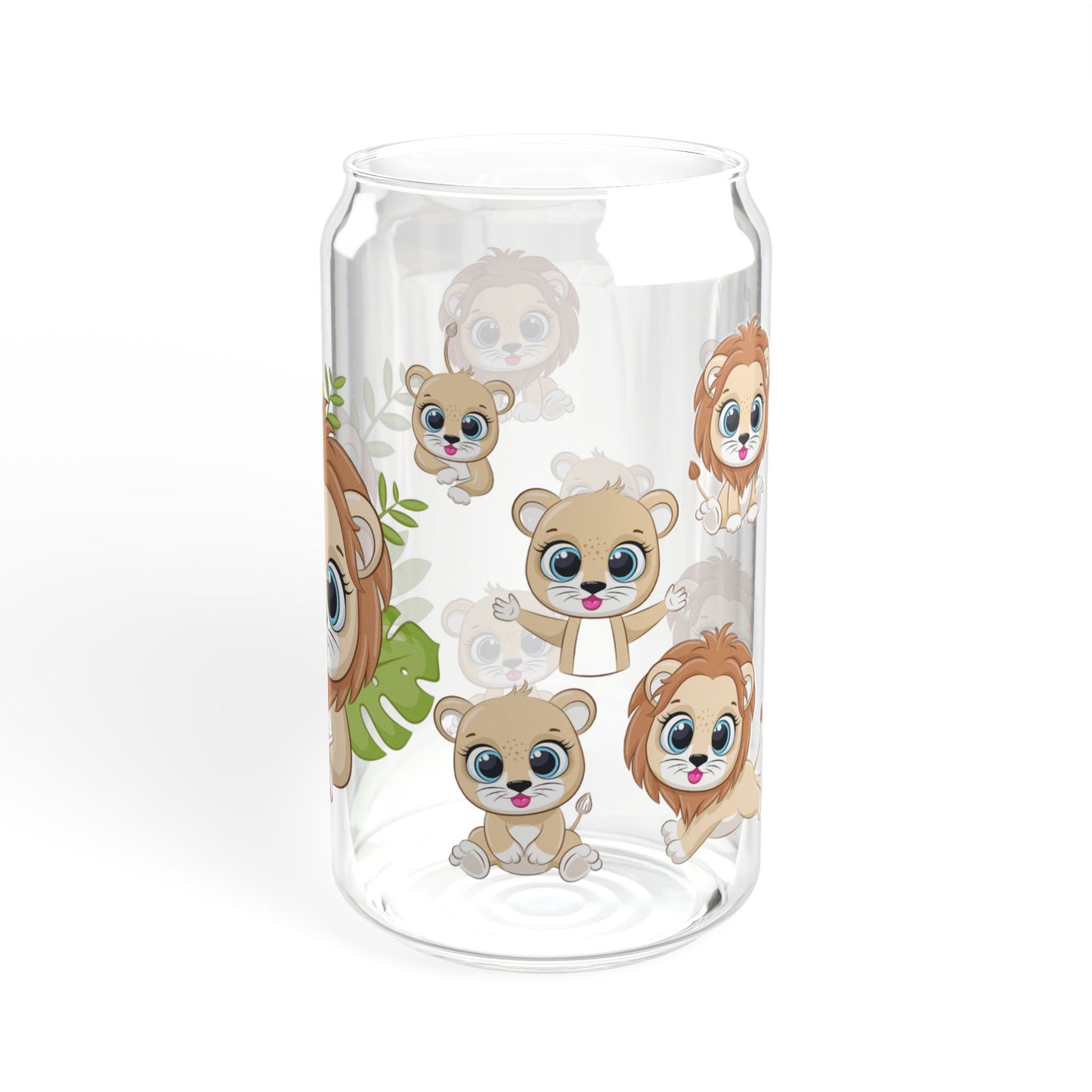 Tiny Tiger 16oz Sipper Glass for Kids and Tiger Lovers Fun | Safe | Reusable | Perfect for Animal Fans