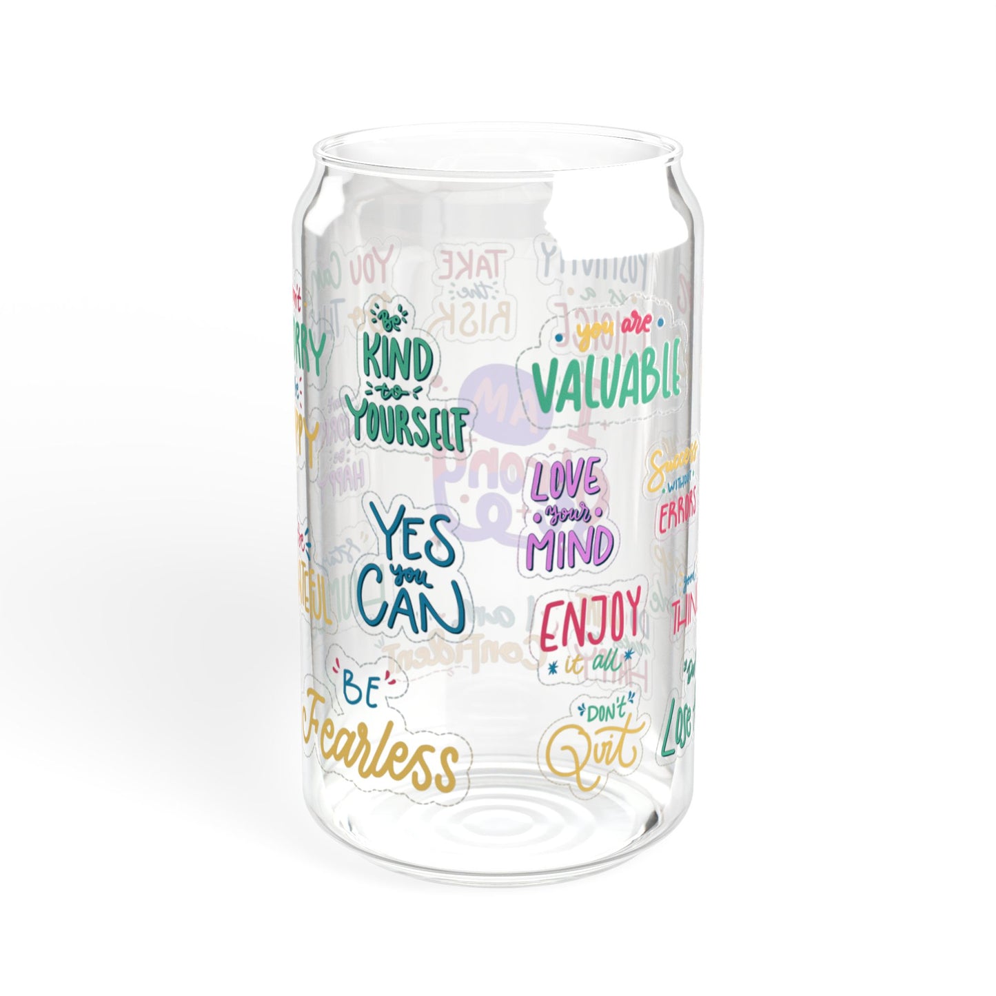 You Got This 16oz Motivational Sipper Glass Inspiring | Reusable | Stylish | Perfect for Daily Encouragement