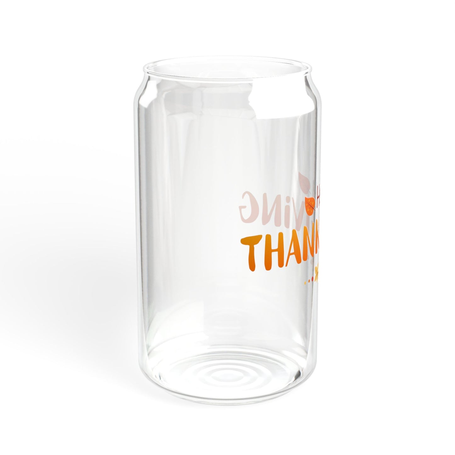 Grateful Sips Thanksgiving Sipper Glass 16oz Reusable | Fall-Inspired | Eco-Friendly | Perfect for Gatherings