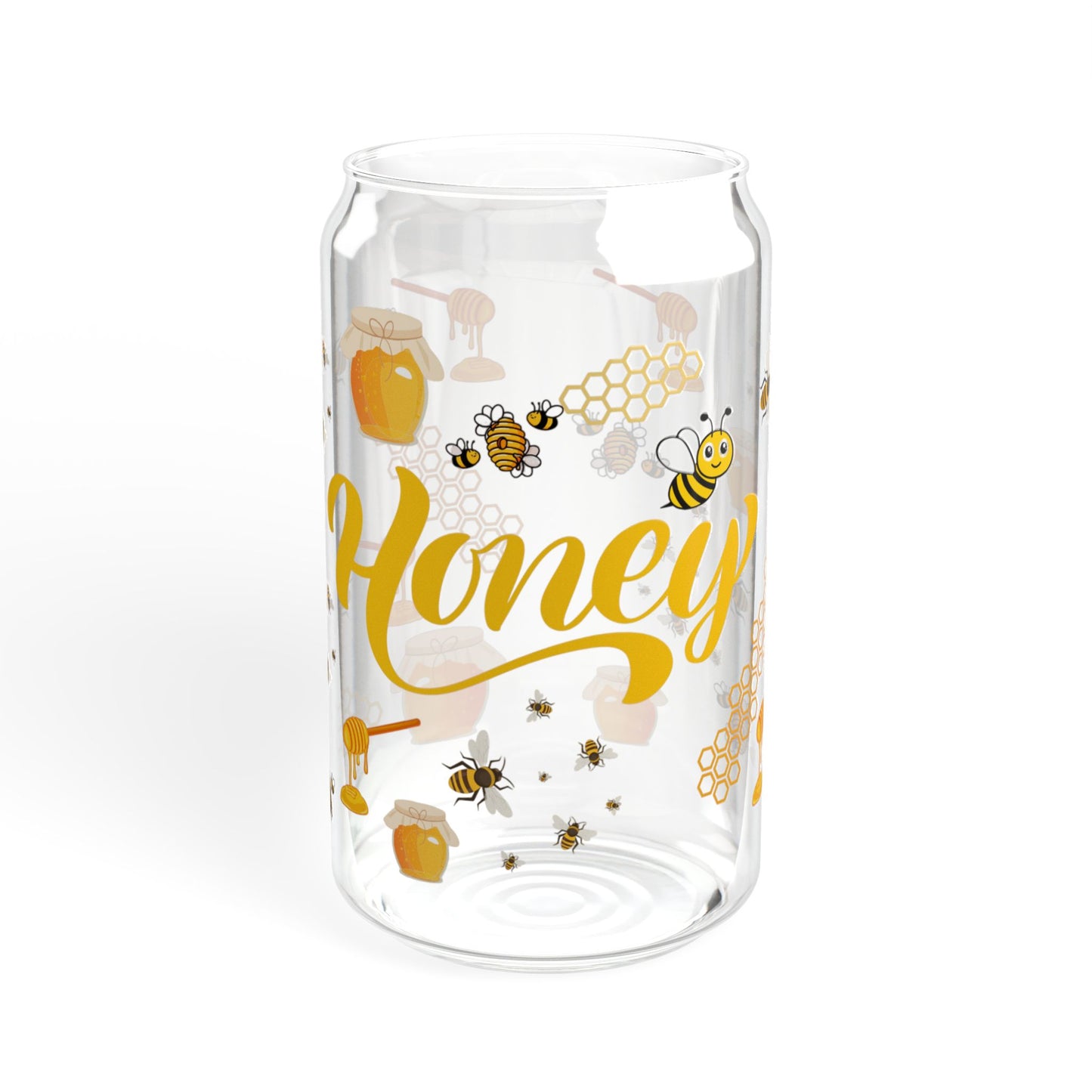 Sweet Honey Bloom 16oz Sipper Glass