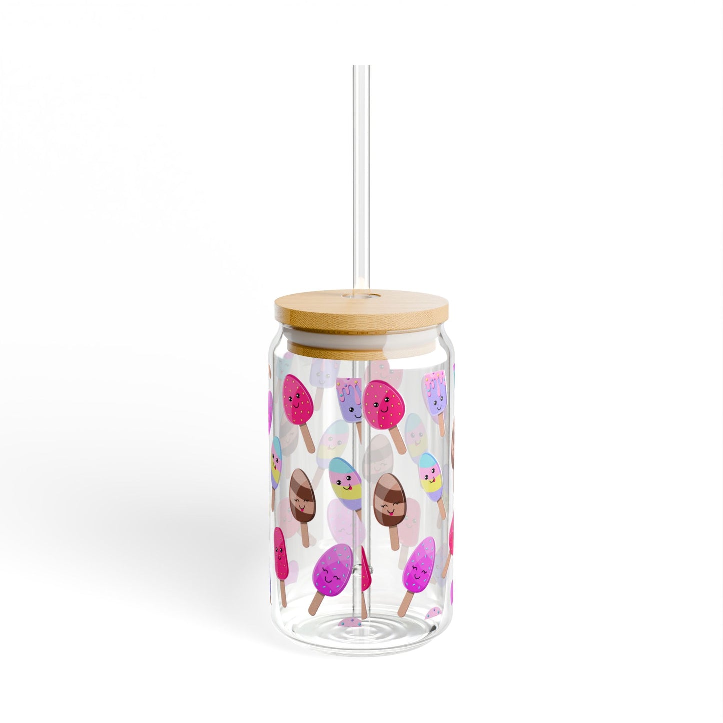Scoop & Sip 16oz Ice Cream Sipper Glass Colorful | Reusable | Party-Ready | Perfect for Summer Fun