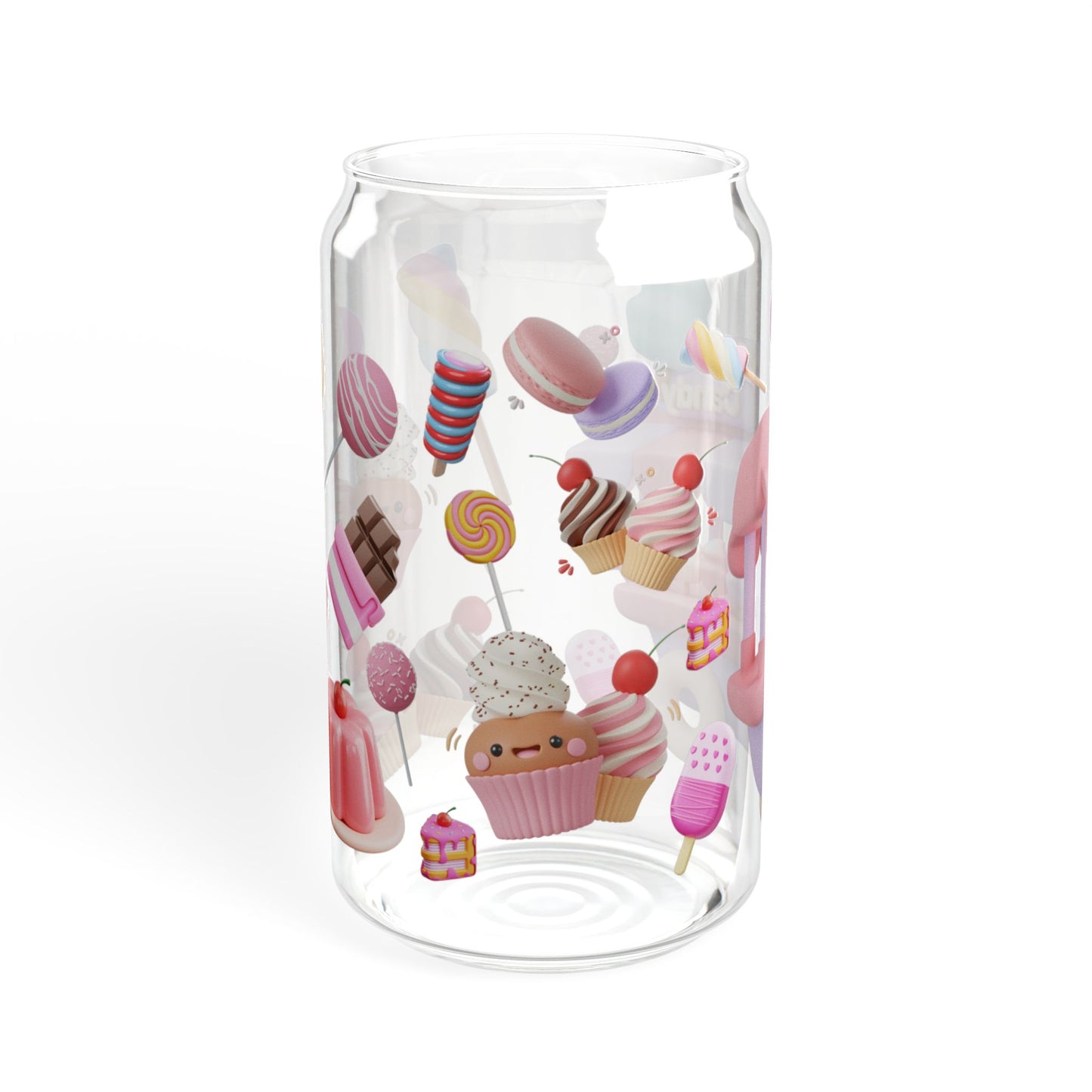 Sip & Smile 16oz Fun Colorful Sipper Glass Playful | Reusable | Family-Friendly | Perfect for Every Occasion