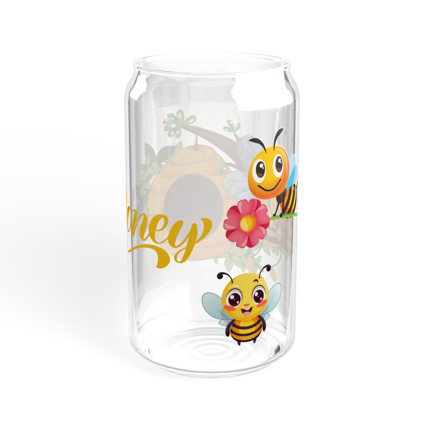 Sunny Sips 16oz Sunflower Sipper Glass Cheerful | Eco-Friendly | Nature-Inspired | Perfect for Everyday Use