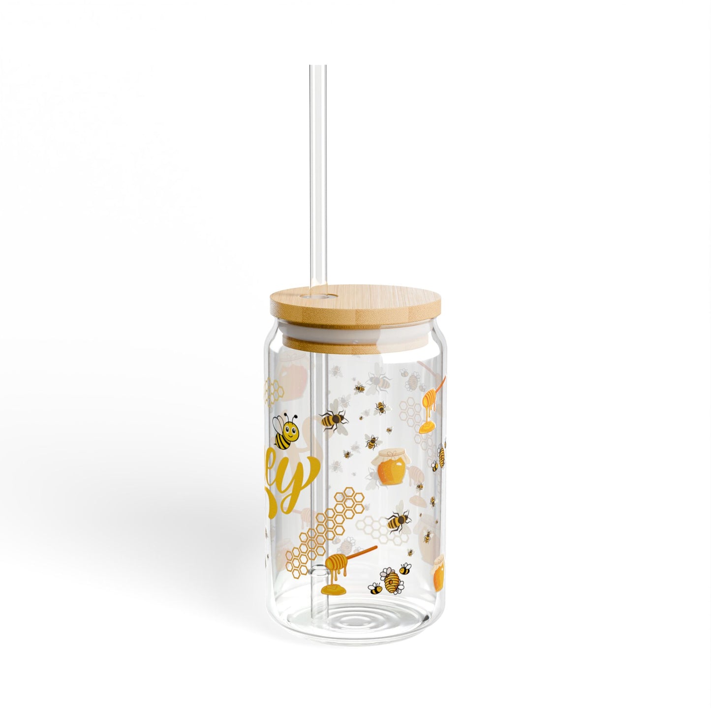 Sweet Honey Bloom 16oz Sipper Glass
