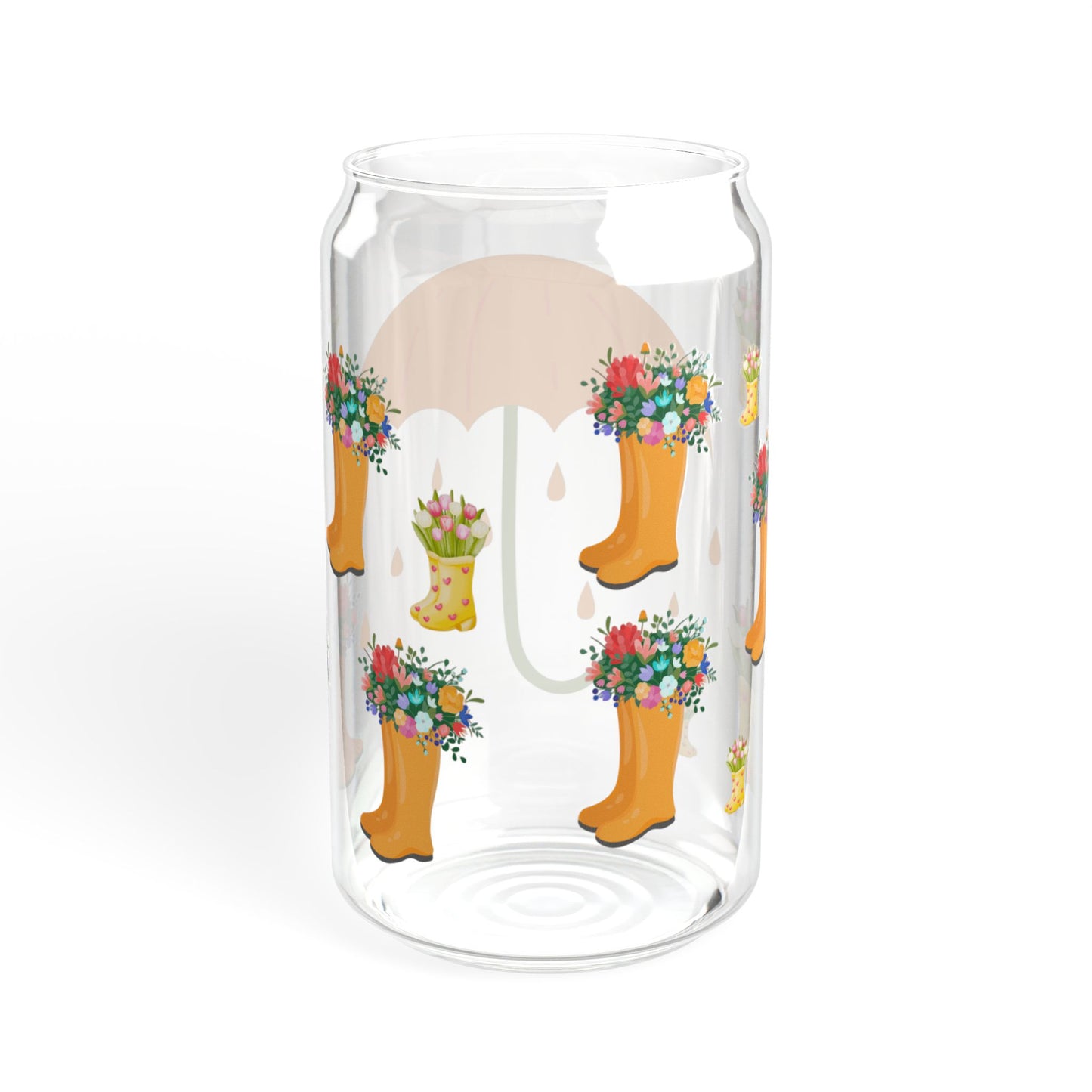 Whimsy Sip 16oz Whimsical Sipper Glass Charming | Reusable | Gift-Ready | Perfect for Garden and Party Lovers