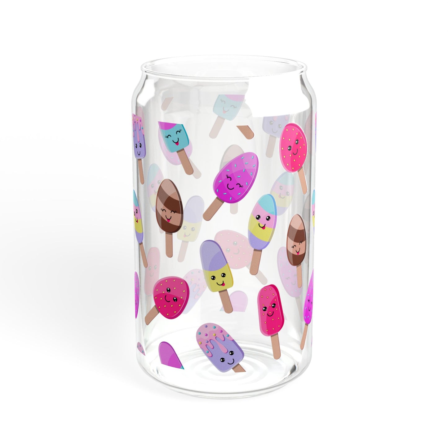 Scoop & Sip 16oz Ice Cream Sipper Glass Colorful | Reusable | Party-Ready | Perfect for Summer Fun