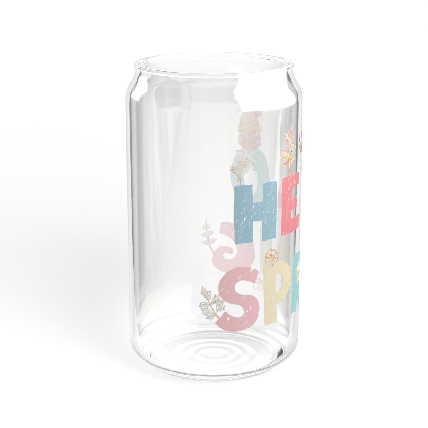 Spring Bloom 16oz Sipper Glass Fresh | Reusable | Eco-Friendly | Perfect for Spring Celebrations