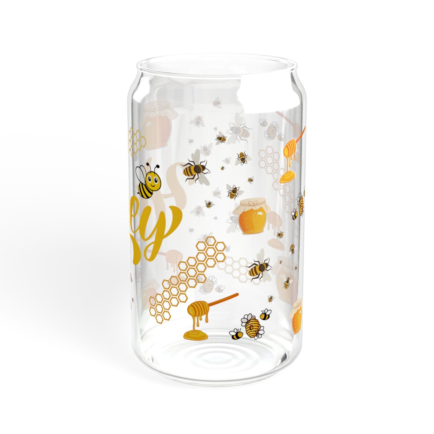 Sweet Honey Bloom 16oz Sipper Glass