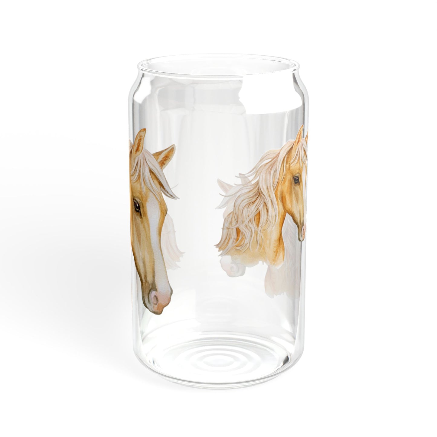 Saddle Sips Equestrian Sipper Glass 16oz Charming | Eco-Friendly | Unique | Perfect for Horse Lovers