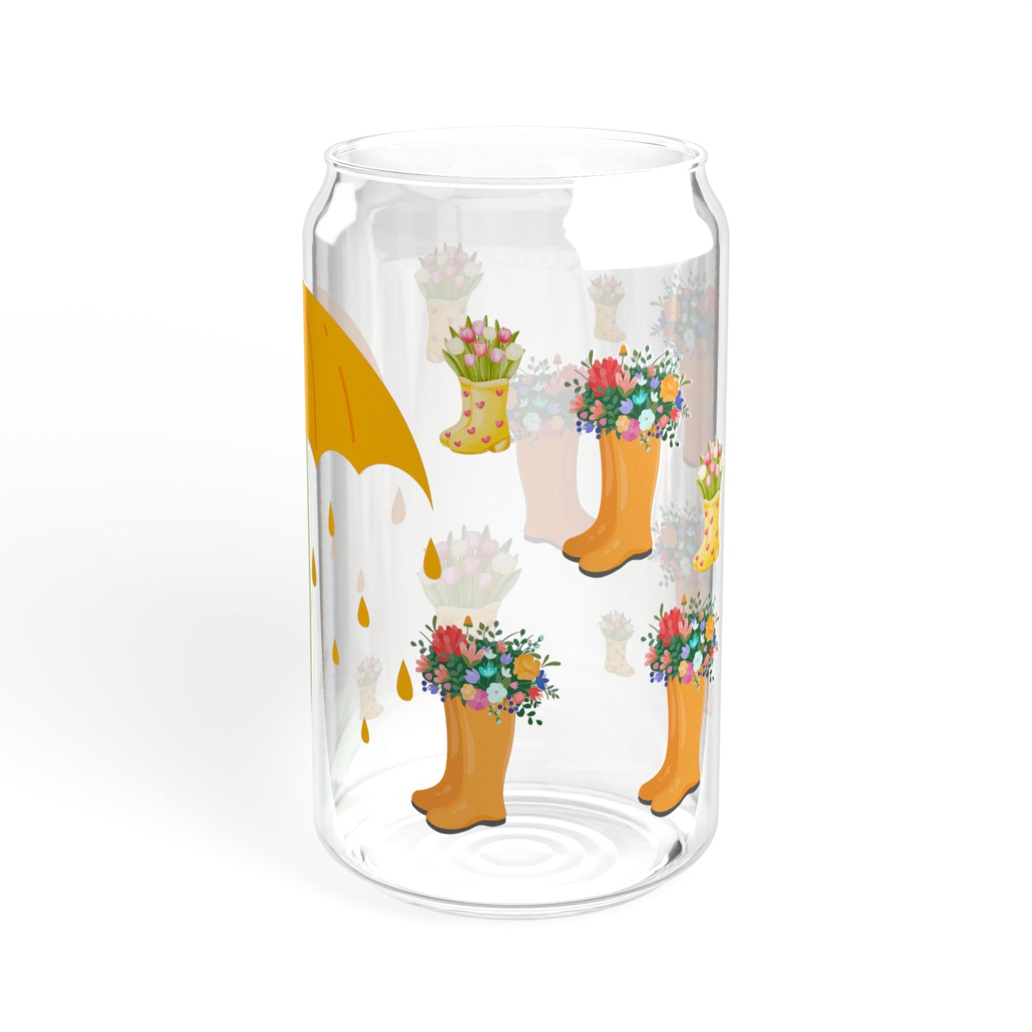 Whimsy Sip 16oz Whimsical Sipper Glass Charming | Reusable | Gift-Ready | Perfect for Garden and Party Lovers