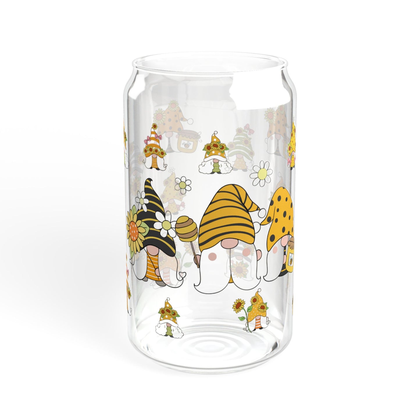Whimsy Pop 16oz Cartoon Sipper Glass Fun | Colorful | Reusable | Perfect for Kids and Parties