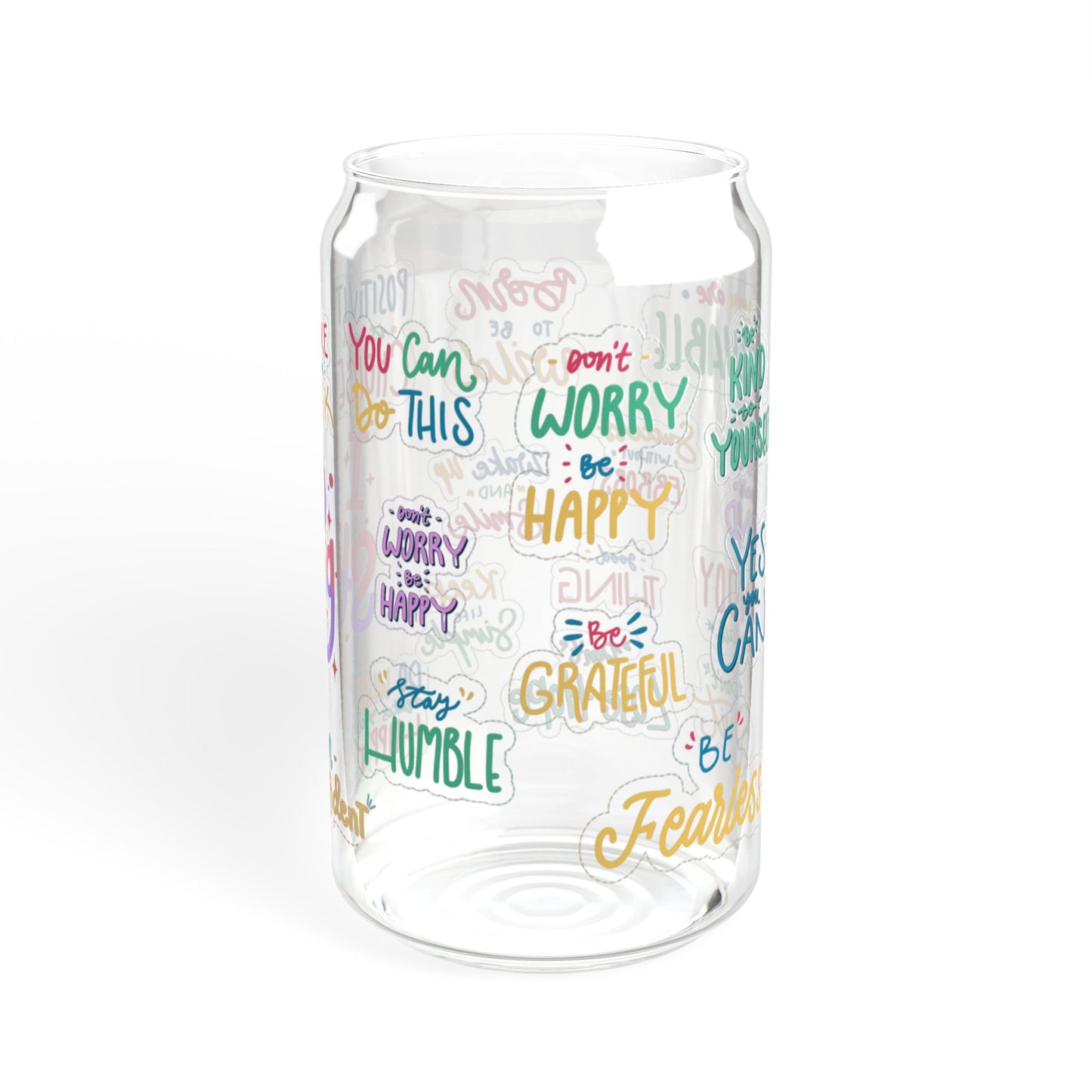 You Got This 16oz Motivational Sipper Glass Inspiring | Reusable | Stylish | Perfect for Daily Encouragement