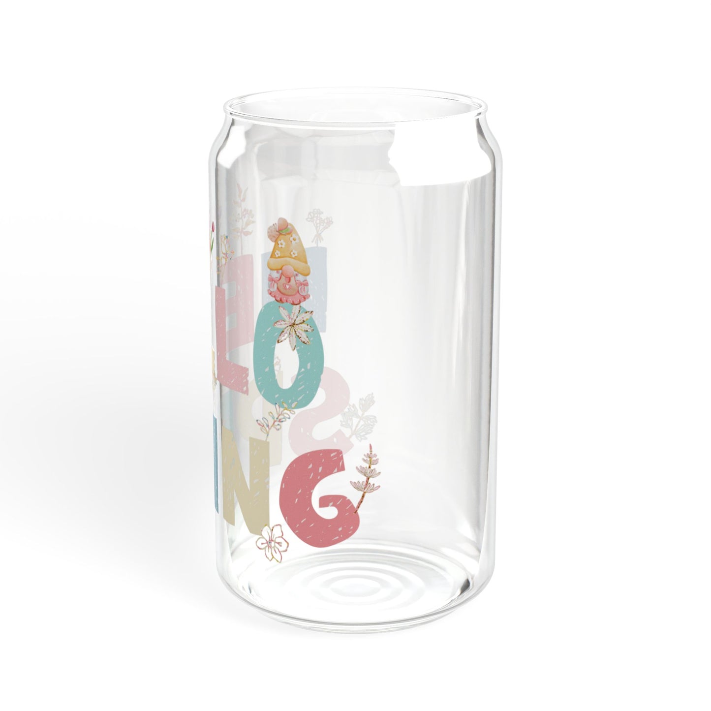 Spring Bloom 16oz Sipper Glass Fresh | Reusable | Eco-Friendly | Perfect for Spring Celebrations