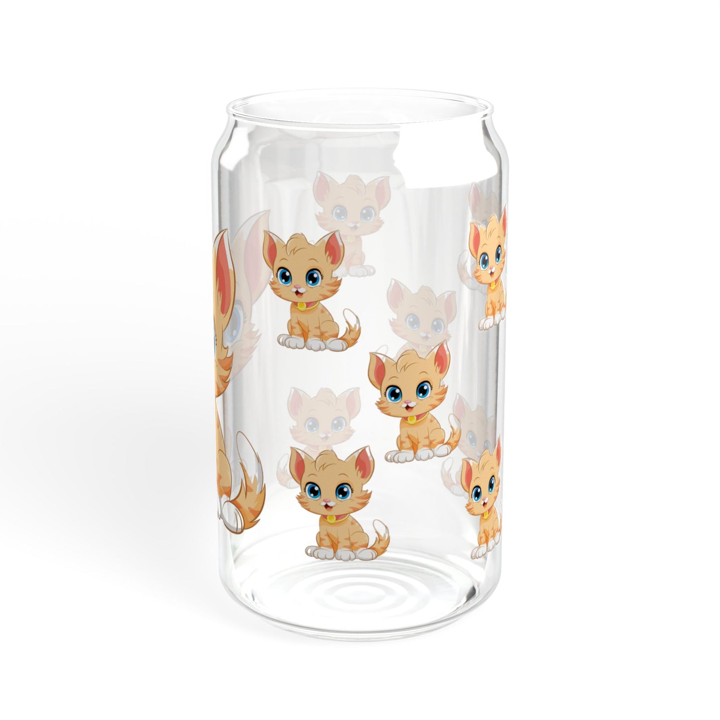 Purrfect Sip Adorable Cat Sipper Glass 16oz Cute | Reusable | Giftable | Ideal for Cat Lovers