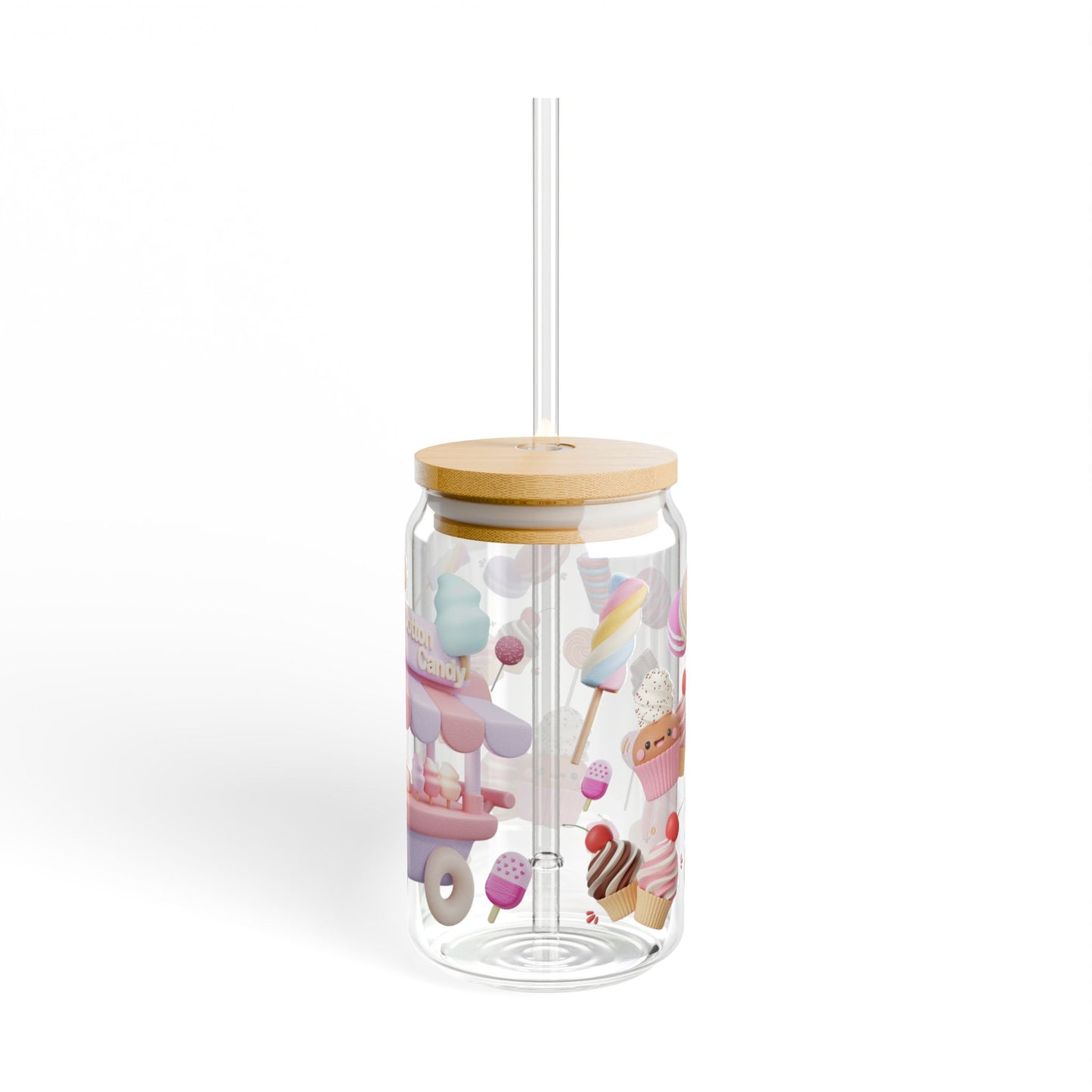 Sip & Smile 16oz Fun Colorful Sipper Glass Playful | Reusable | Family-Friendly | Perfect for Every Occasion