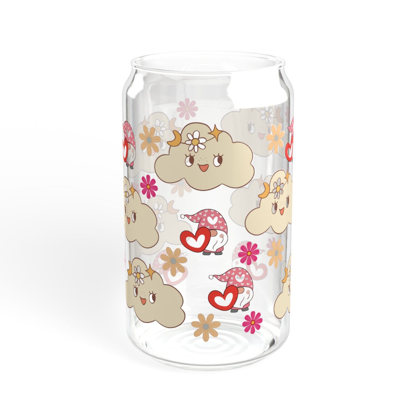 Cloud Joy 16oz Cute Cloud Sipper Glass Whimsical | Reusable | Gift-Ready | Perfect for Summer Sips