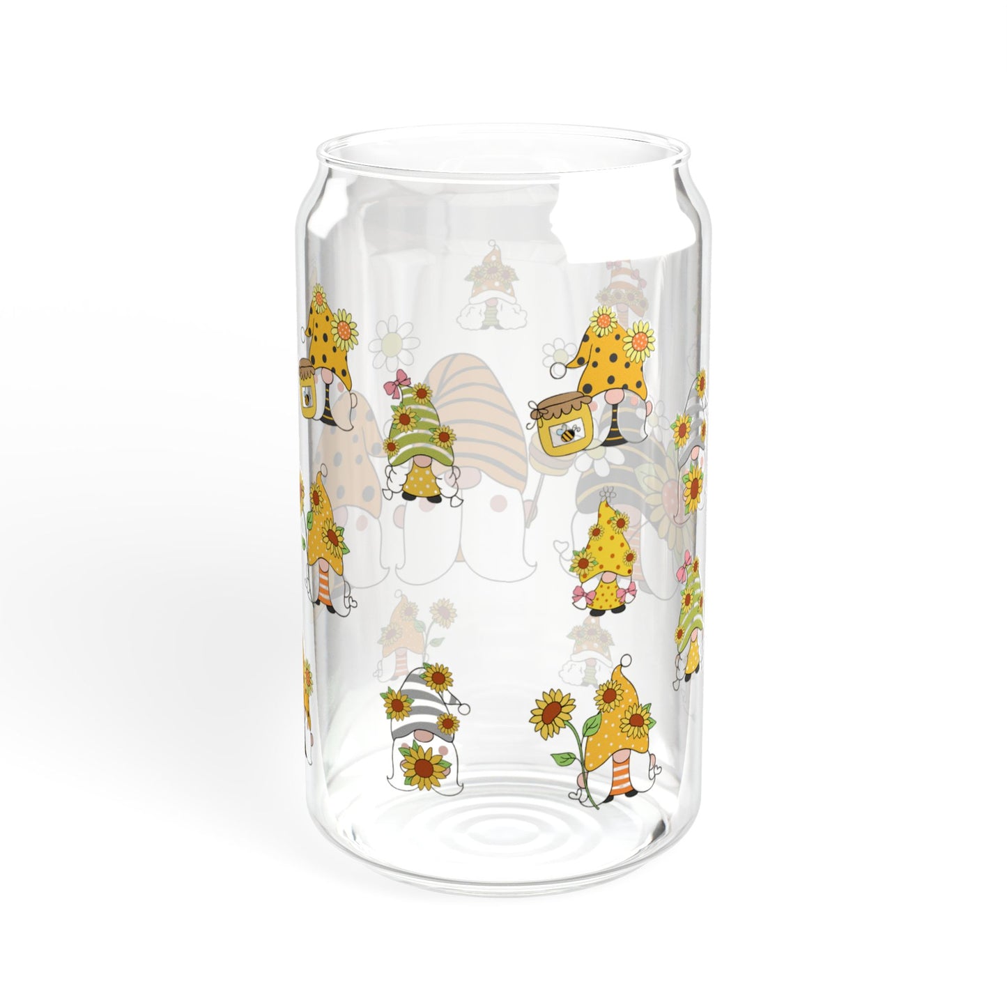Whimsy Pop 16oz Cartoon Sipper Glass Fun | Colorful | Reusable | Perfect for Kids and Parties