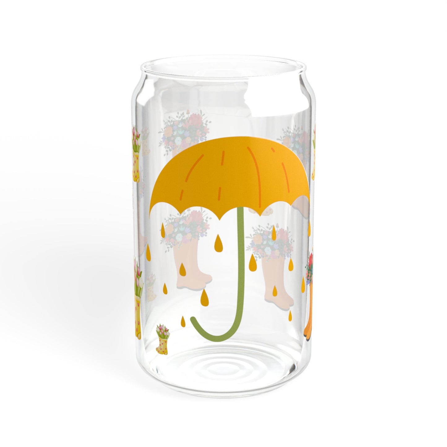 Whimsy Sip 16oz Whimsical Sipper Glass Charming | Reusable | Gift-Ready | Perfect for Garden and Party Lovers