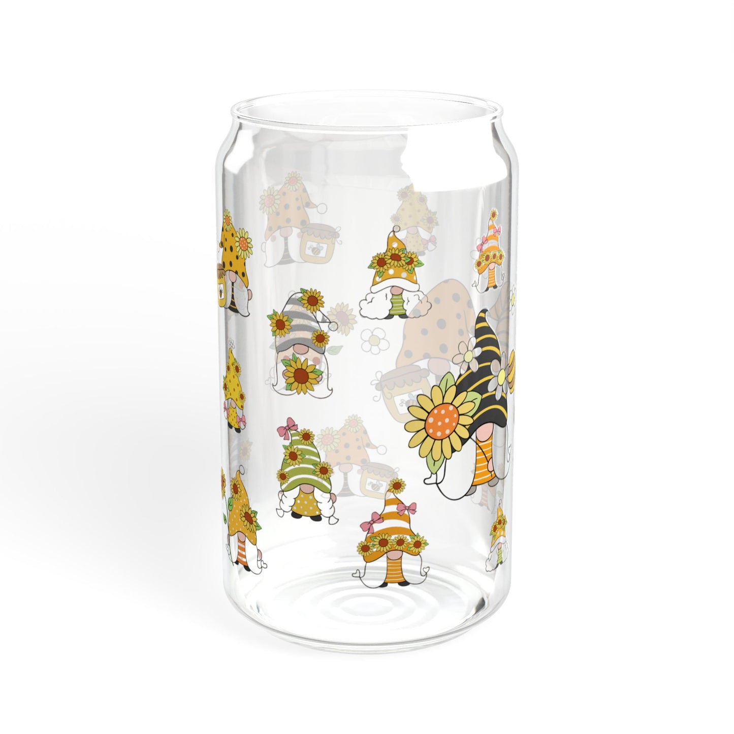 Whimsy Pop 16oz Cartoon Sipper Glass Fun | Colorful | Reusable | Perfect for Kids and Parties