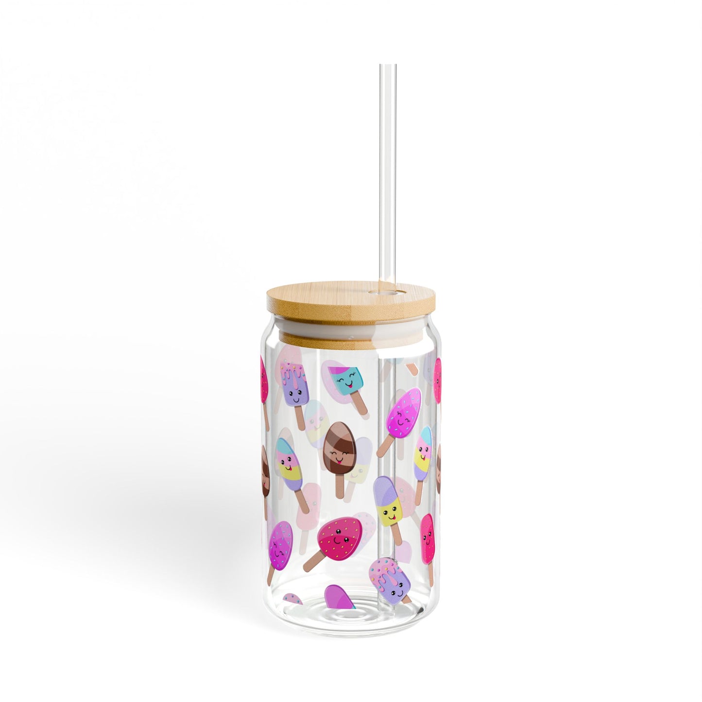 Scoop & Sip 16oz Ice Cream Sipper Glass Colorful | Reusable | Party-Ready | Perfect for Summer Fun