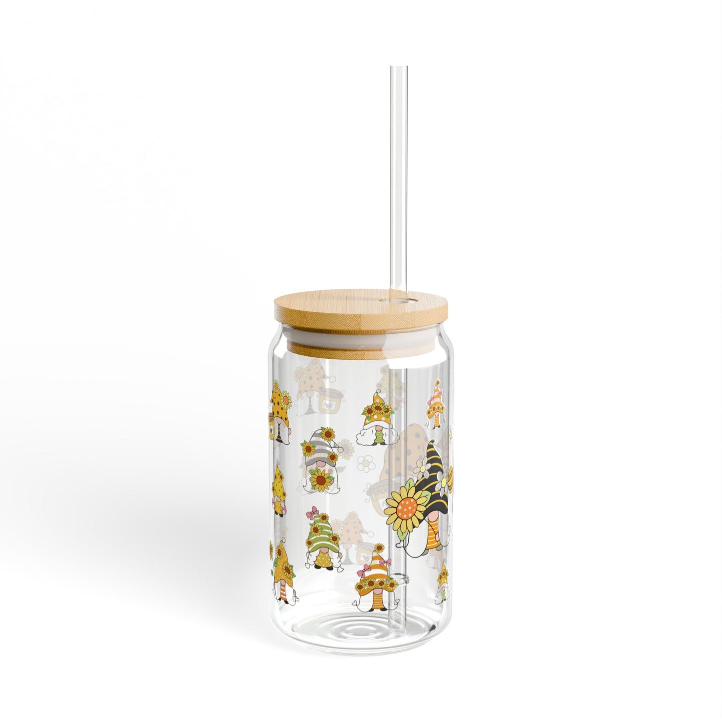Whimsy Pop 16oz Cartoon Sipper Glass Fun | Colorful | Reusable | Perfect for Kids and Parties