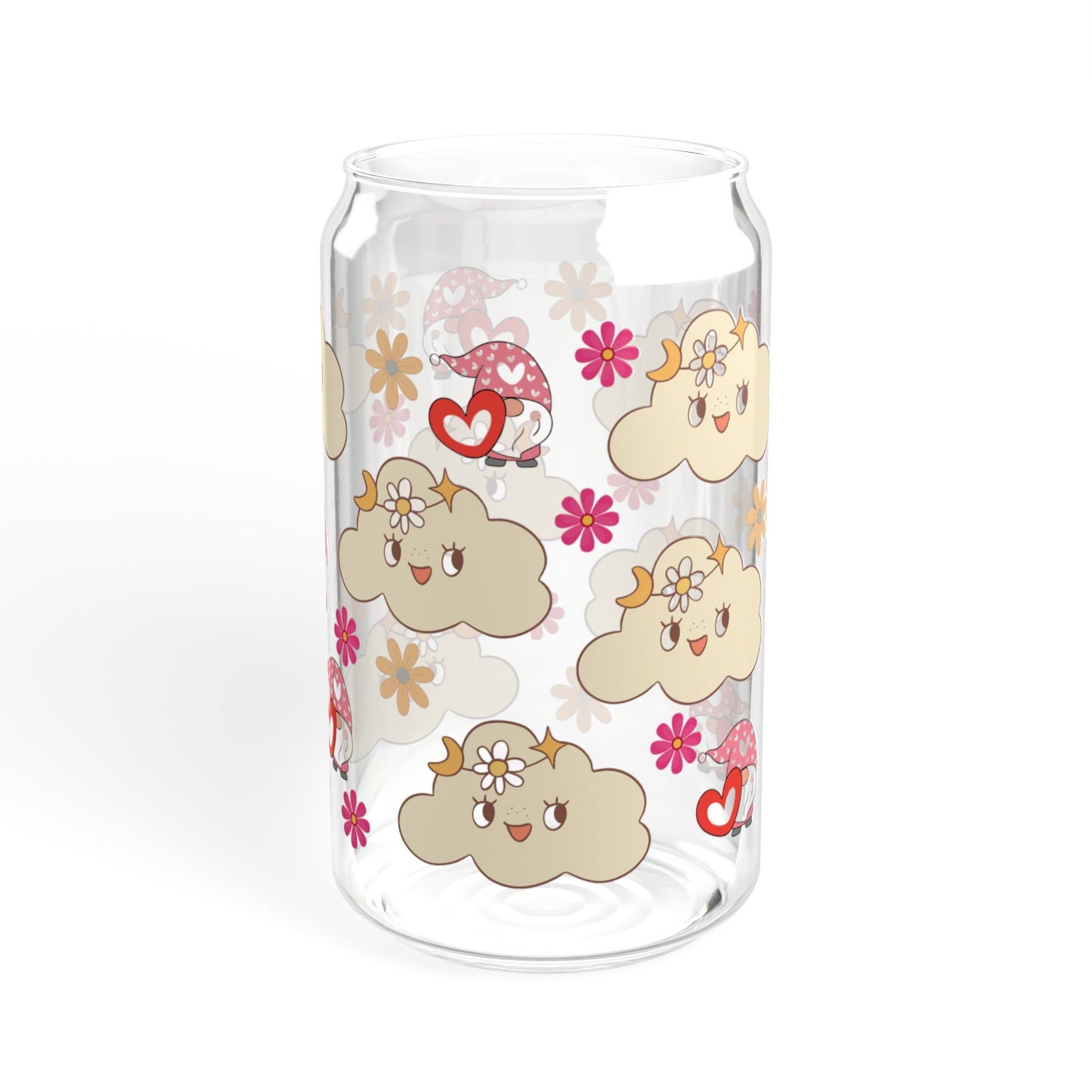 Cloud Joy 16oz Cute Cloud Sipper Glass Whimsical | Reusable | Gift-Ready | Perfect for Summer Sips