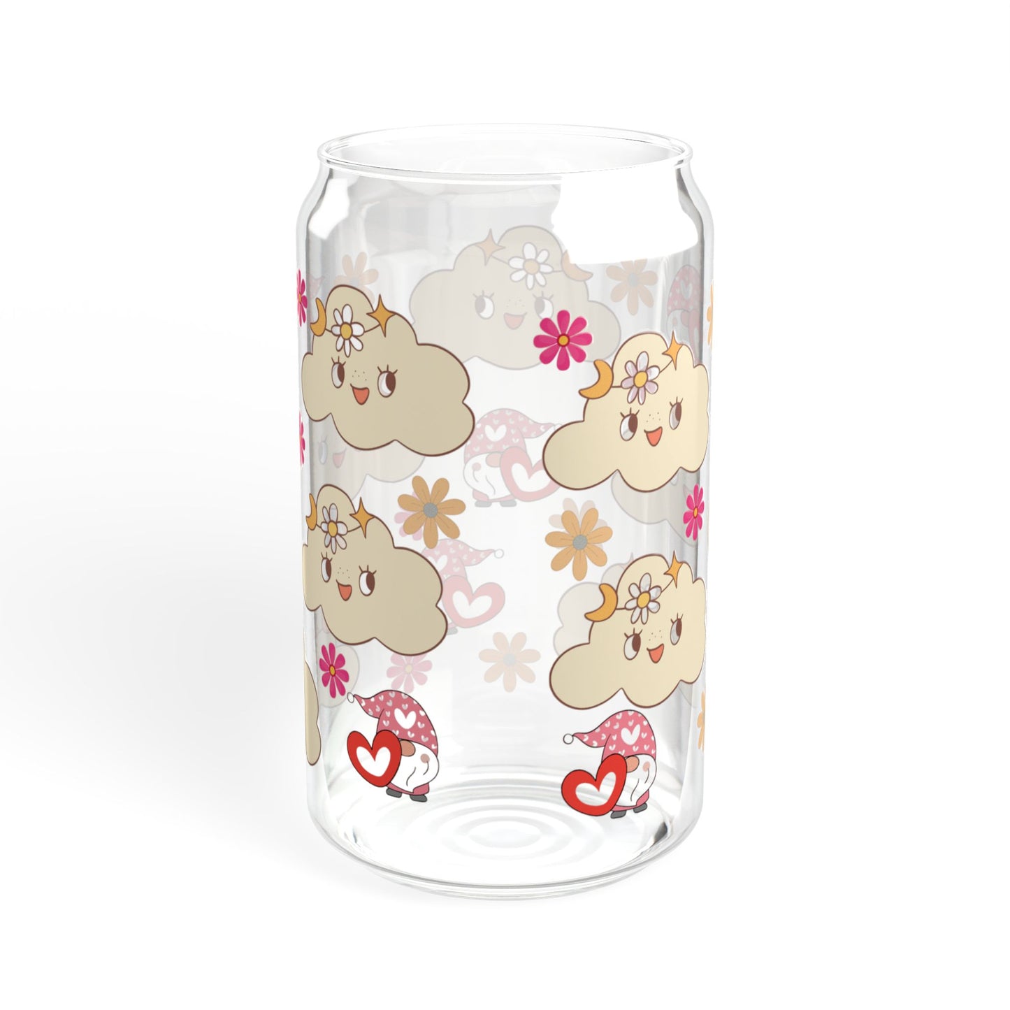 Cloud Joy 16oz Cute Cloud Sipper Glass Whimsical | Reusable | Gift-Ready | Perfect for Summer Sips