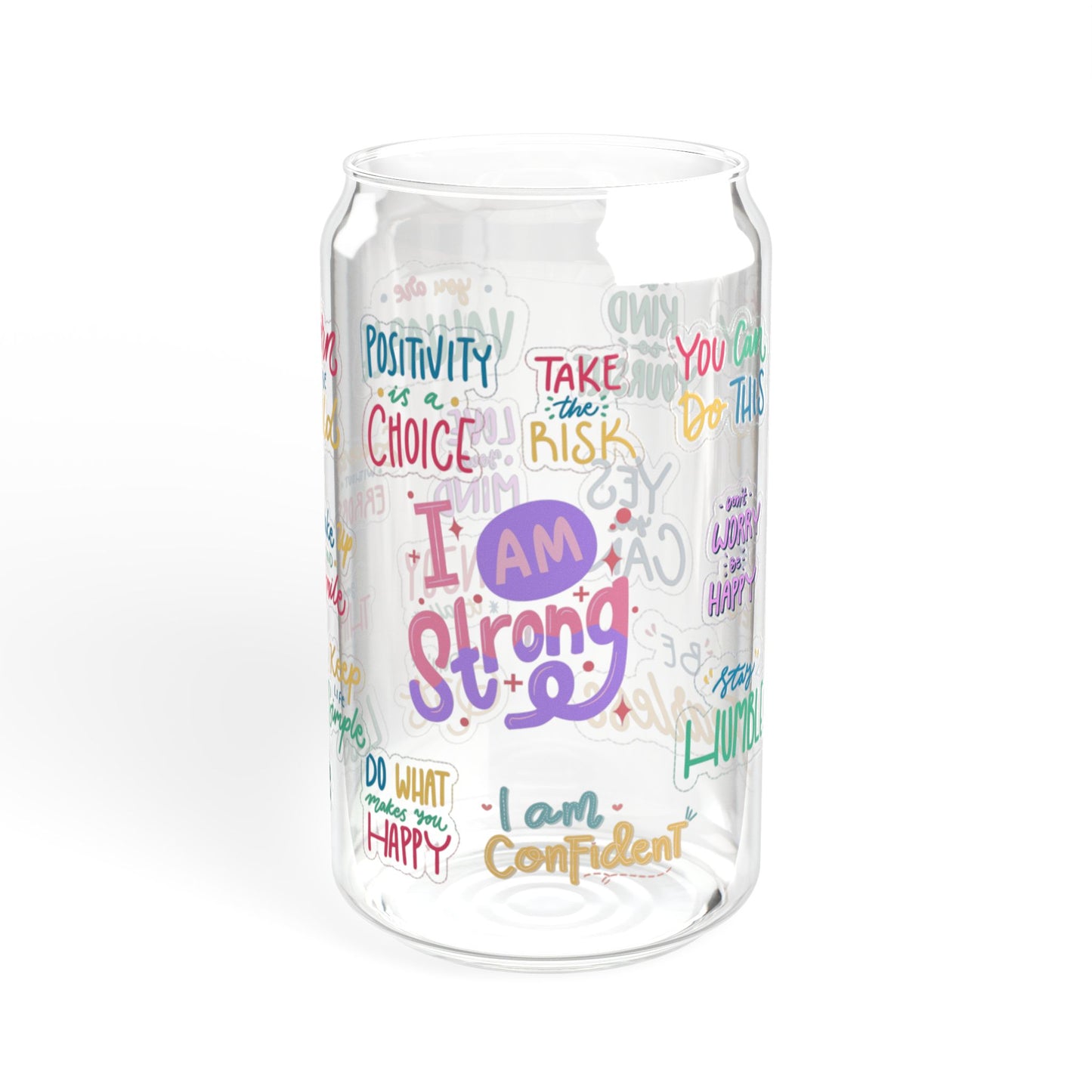 You Got This 16oz Motivational Sipper Glass Inspiring | Reusable | Stylish | Perfect for Daily Encouragement