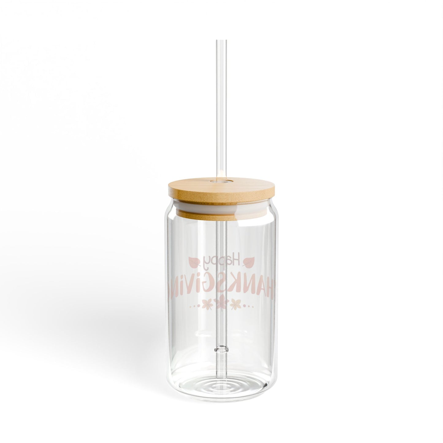 Grateful Sips Thanksgiving Sipper Glass 16oz Reusable | Fall-Inspired | Eco-Friendly | Perfect for Gatherings