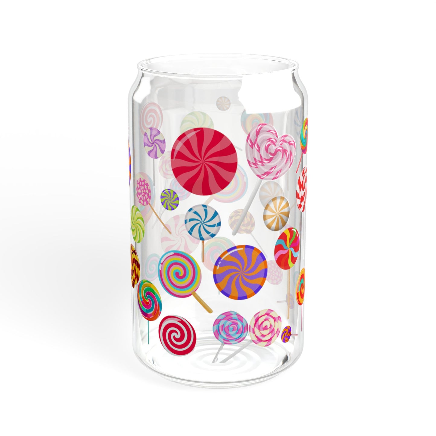 Candy Pop 16oz Colorful Sipper Glass Fun | Reusable | Party-Ready | Perfect for Kids and Celebrations