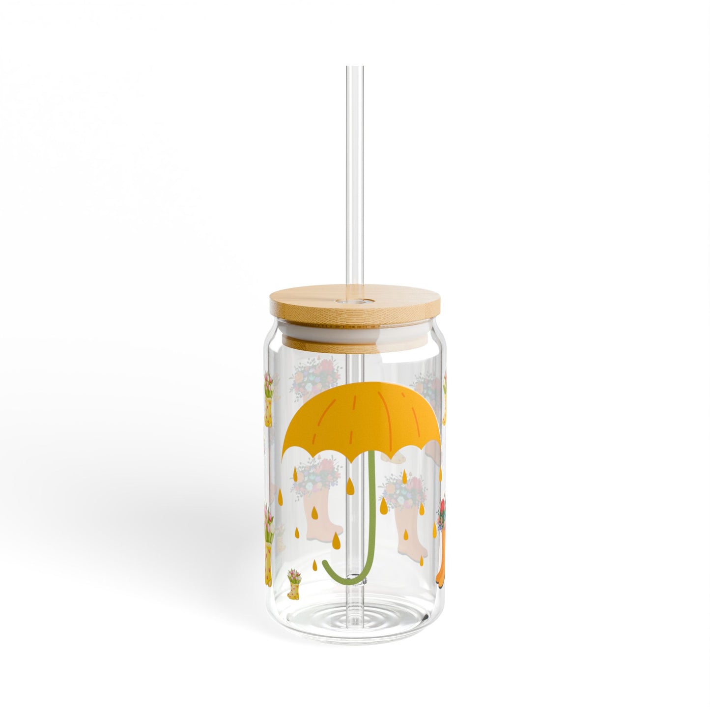 Whimsy Sip 16oz Whimsical Sipper Glass Charming | Reusable | Gift-Ready | Perfect for Garden and Party Lovers