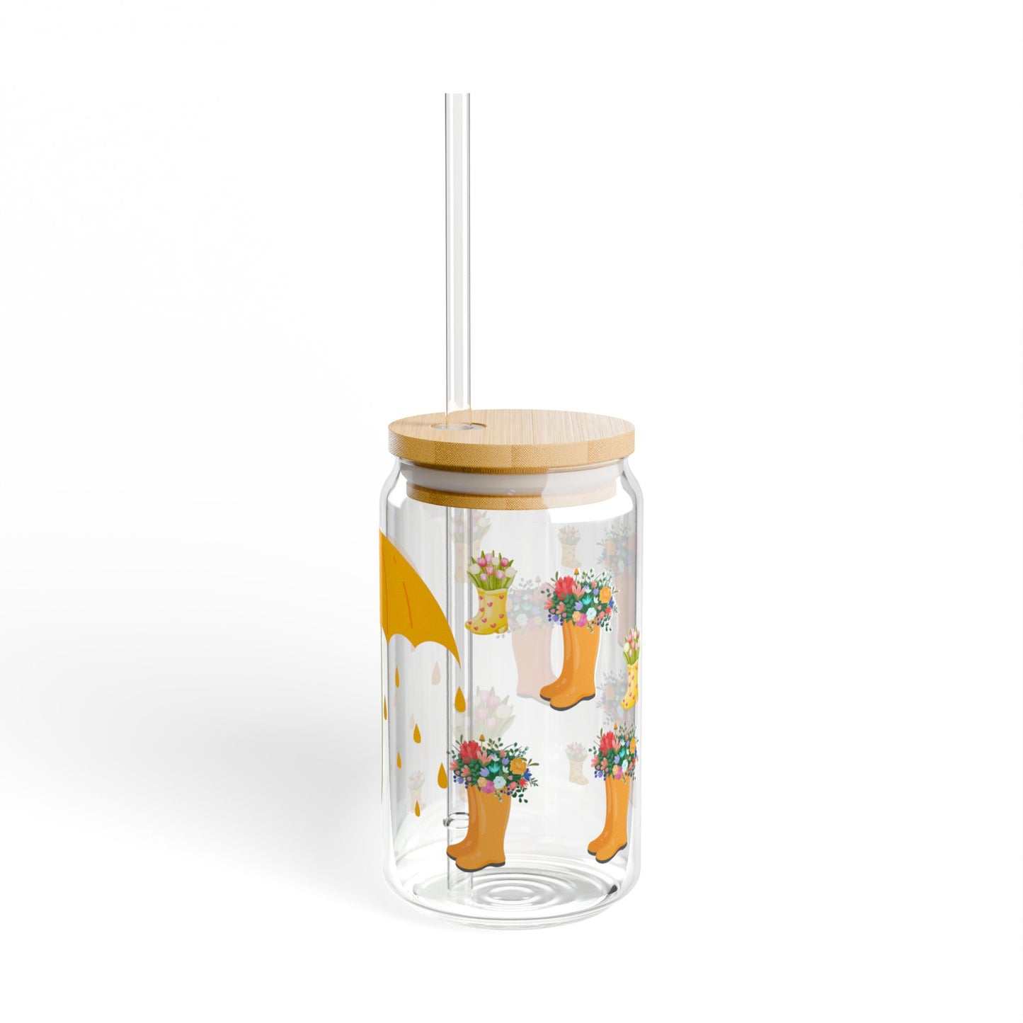Whimsy Sip 16oz Whimsical Sipper Glass Charming | Reusable | Gift-Ready | Perfect for Garden and Party Lovers