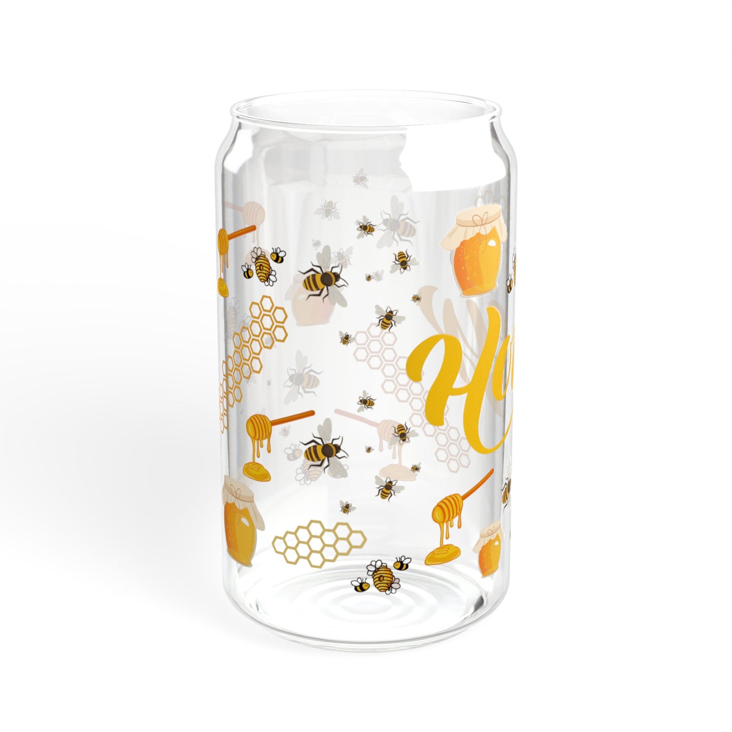 Sweet Honey Bloom 16oz Sipper Glass