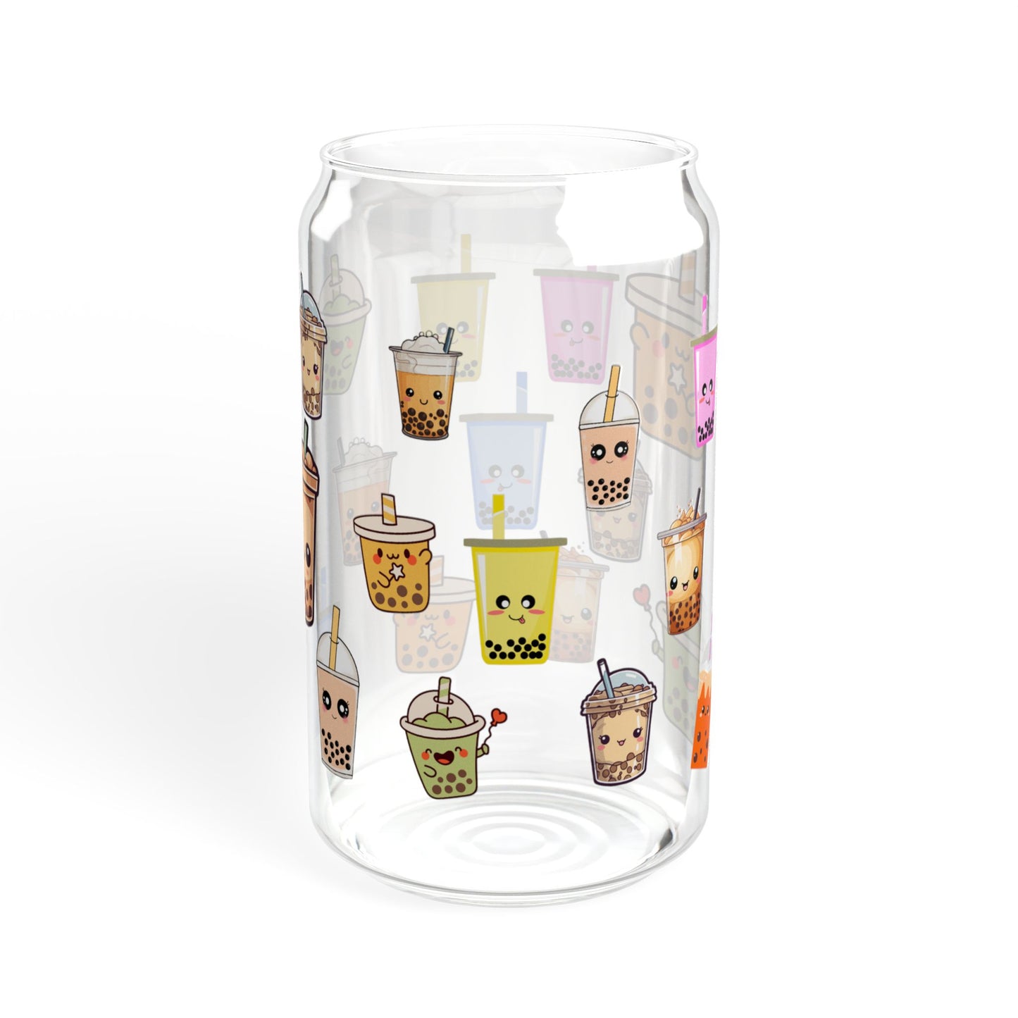 Bubble Bliss 16oz Bubble Tea Sipper Glass Stylish | Durable | Reusable | Perfect for Tea Lovers