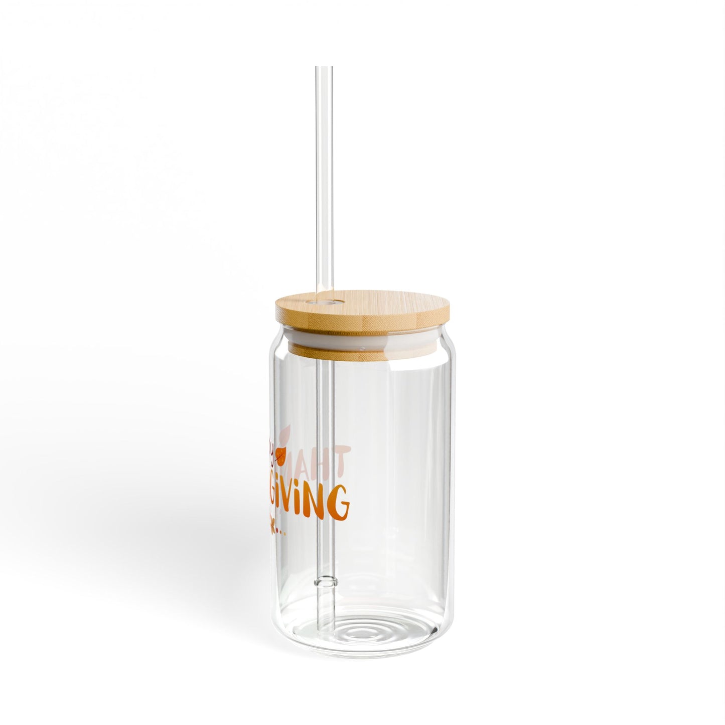 Grateful Sips Thanksgiving Sipper Glass 16oz Reusable | Fall-Inspired | Eco-Friendly | Perfect for Gatherings