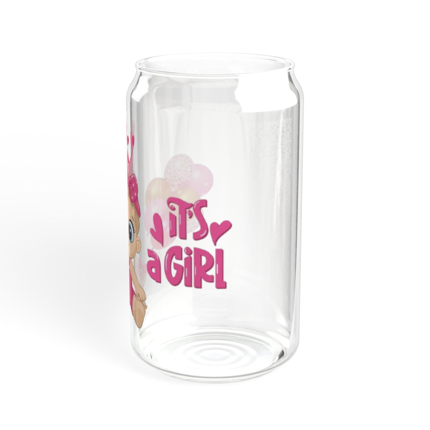 It’s a Girl Party Glass 16oz Gender Reveal Tumbler