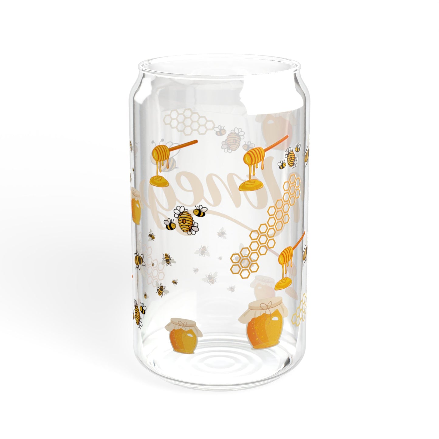 Sweet Honey Bloom 16oz Sipper Glass
