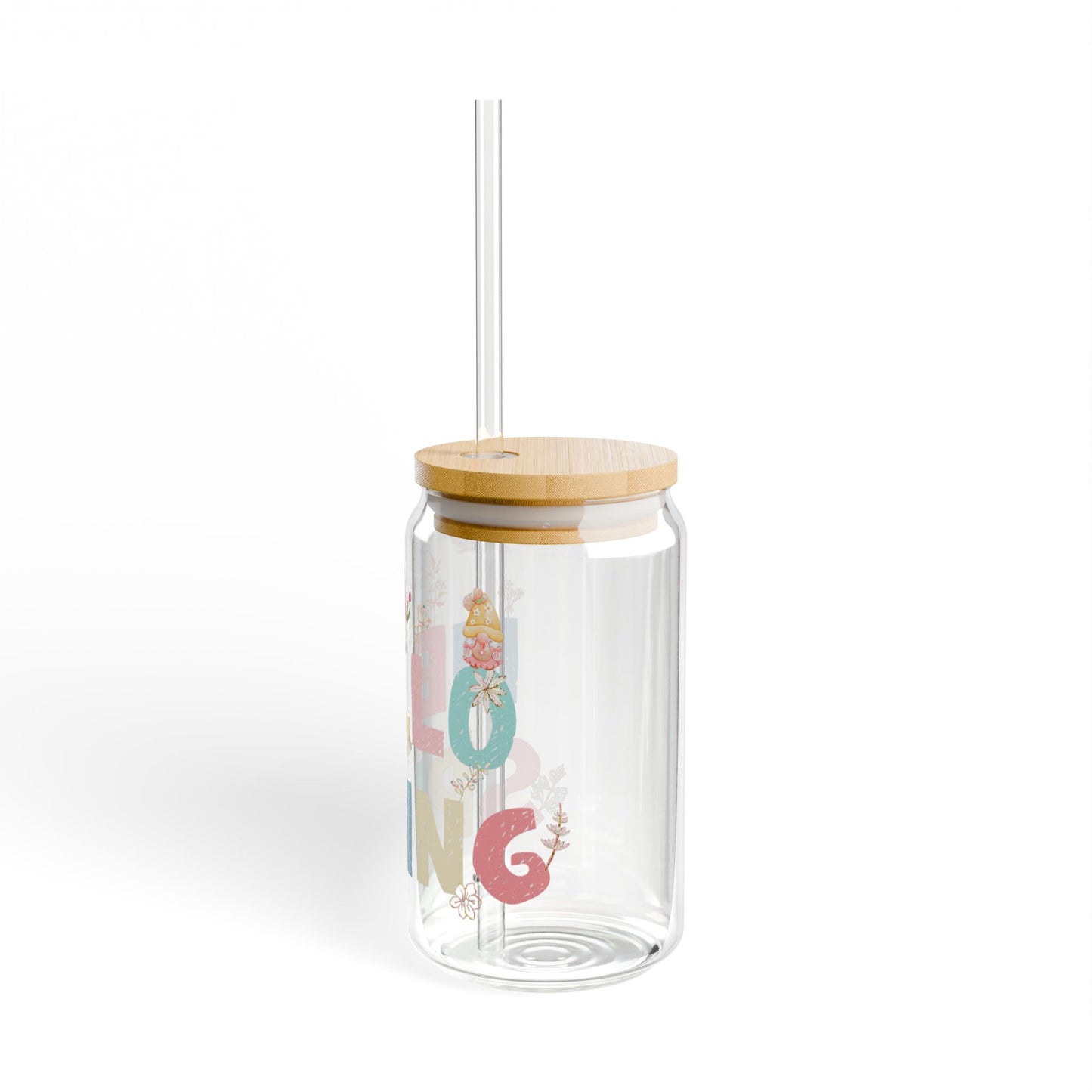 Spring Bloom 16oz Sipper Glass Fresh | Reusable | Eco-Friendly | Perfect for Spring Celebrations