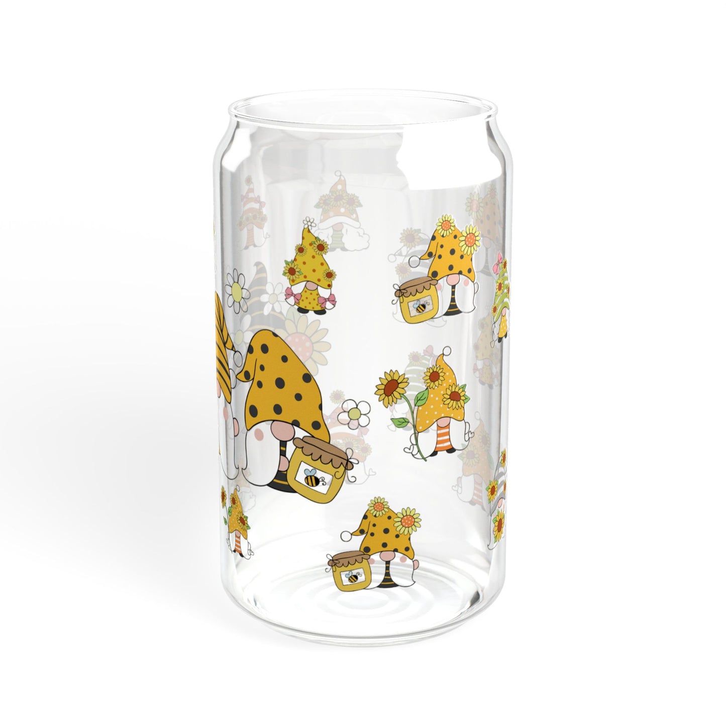 Whimsy Pop 16oz Cartoon Sipper Glass Fun | Colorful | Reusable | Perfect for Kids and Parties