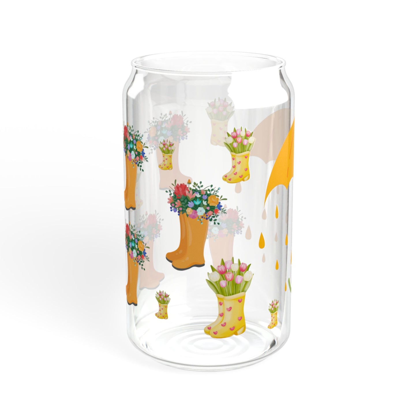 Whimsy Sip 16oz Whimsical Sipper Glass Charming | Reusable | Gift-Ready | Perfect for Garden and Party Lovers