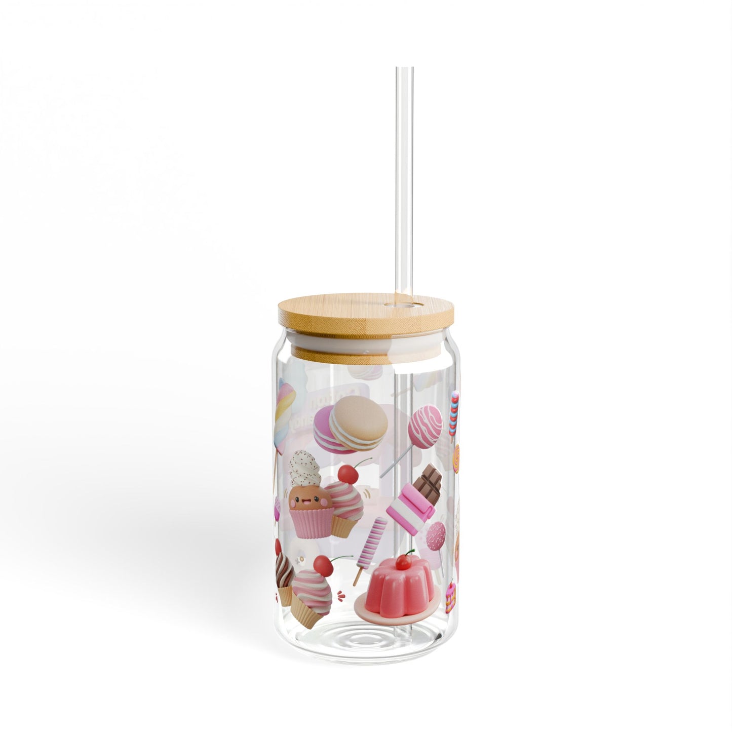 Sip & Smile 16oz Fun Colorful Sipper Glass Playful | Reusable | Family-Friendly | Perfect for Every Occasion