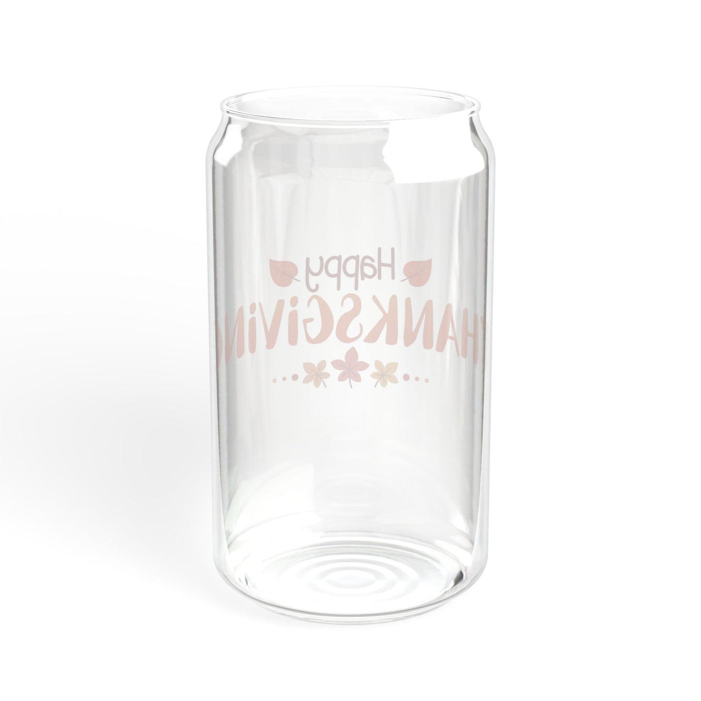 Grateful Sips Thanksgiving Sipper Glass 16oz Reusable | Fall-Inspired | Eco-Friendly | Perfect for Gatherings