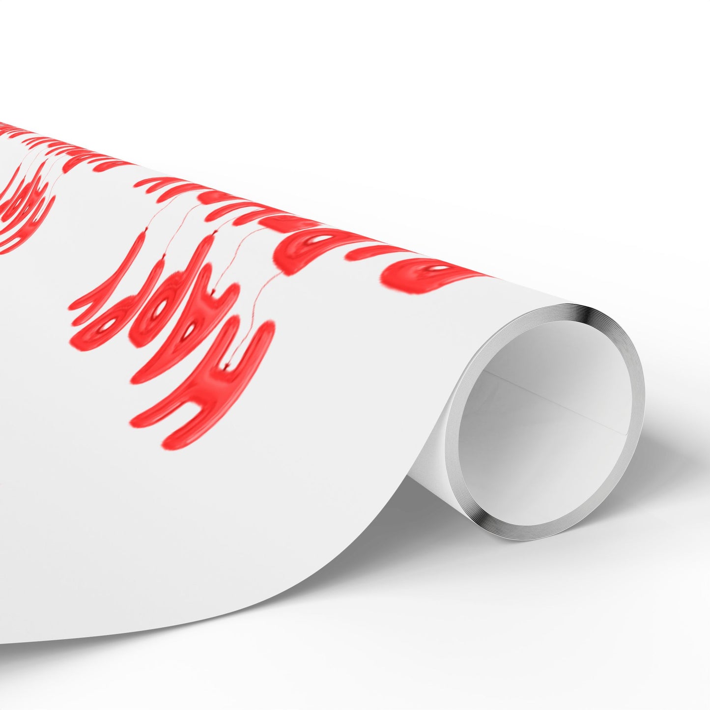 Red Birthday Wrapping Paper Festive Gift Wrap for Parties