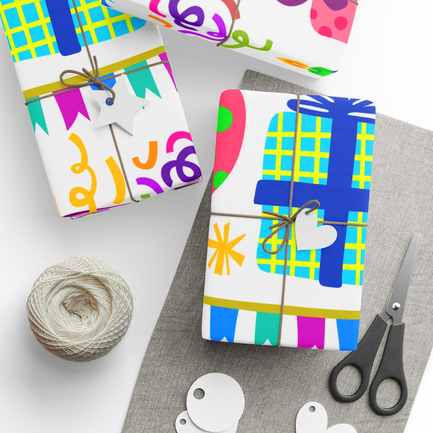 Party Birthday Wrapping Paper Festive Gift Wrap for Celebrations