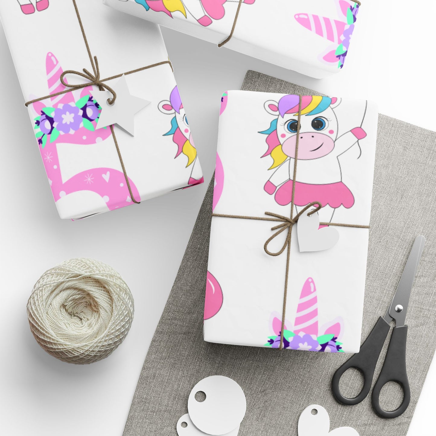 Colorful Horse Birthday Wrapping Paper Fun Gift Wrap for Kids Parties