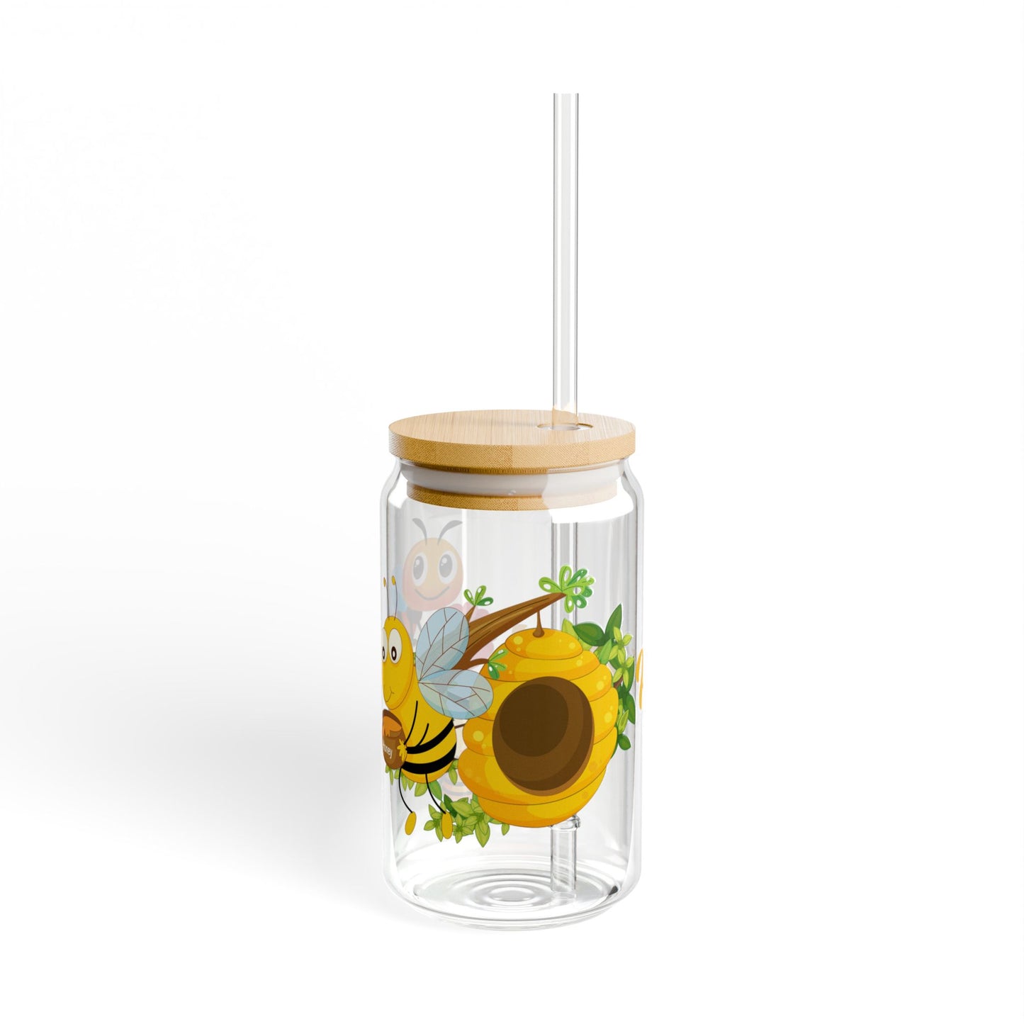 Sunny Sips 16oz Sunflower Sipper Glass Cheerful | Eco-Friendly | Nature-Inspired | Perfect for Everyday Use