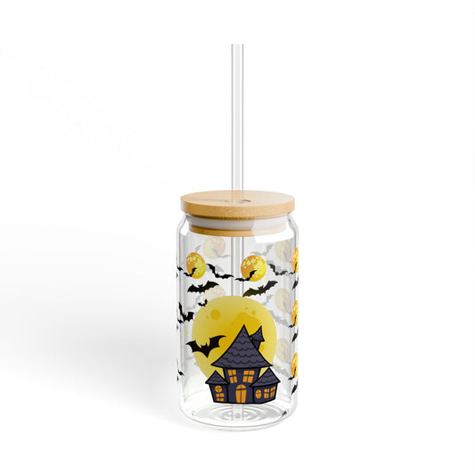 Spooky Sips 16oz Halloween Themed Sipper Glass Festive | Fun | Family-Friendly | Perfect for Fall Celebrations