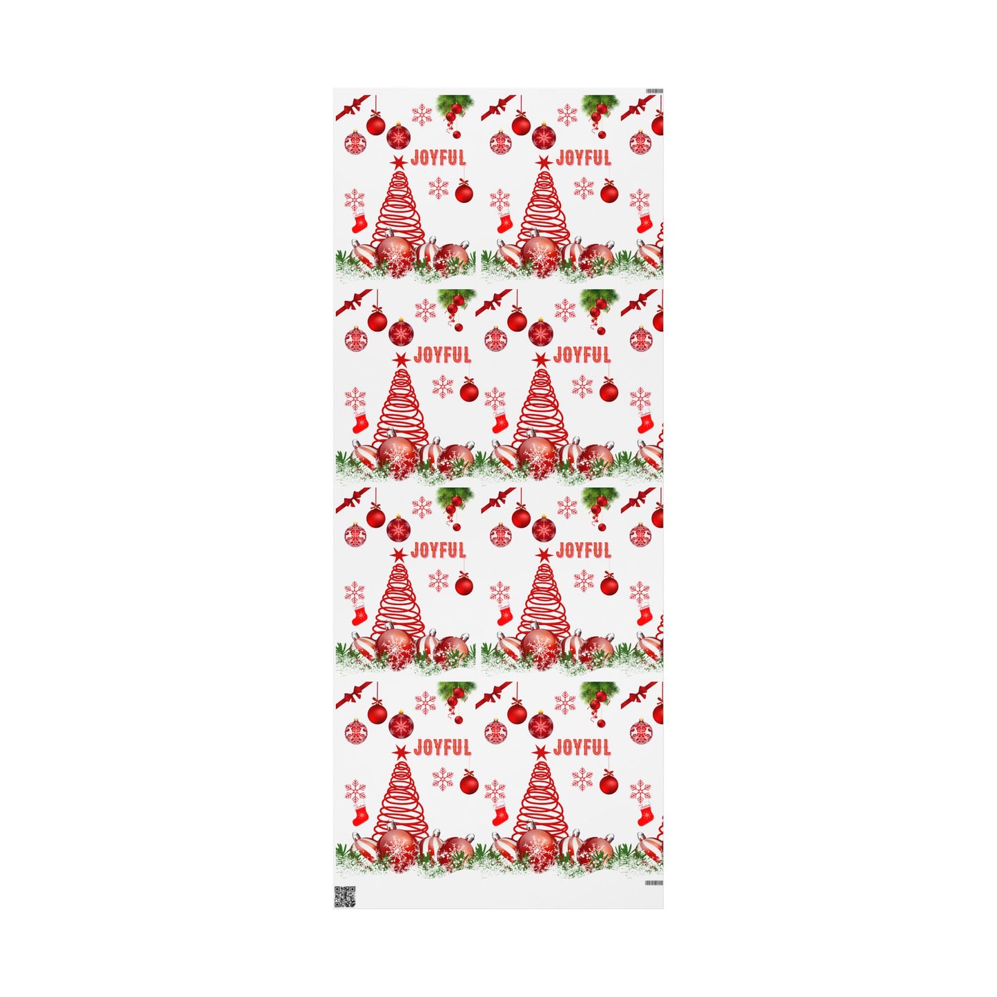 Joyful Christmas Wrapping Paper Festive Gift Wrap for Holidays